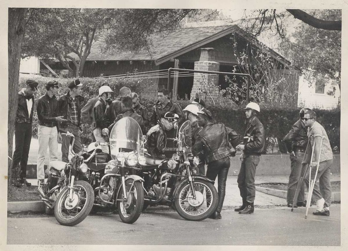 historical picture of the Satyrs' Motorcycle Club